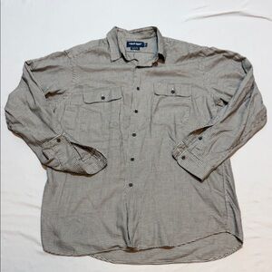 Men’s Polo Golf Ralph Lauren Black & White Houndstooth Long-Sleeve Shirt Size L